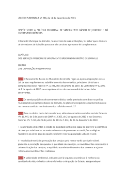 Pol&iacute;tica Municipal de Saneamento B&aacute;sico