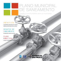 Plano MuniciPal de SaneaMento