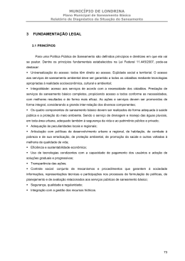 Fundamenta&ccedil;&atilde;o Legal, Diretrizes Gerais e Metodologia
