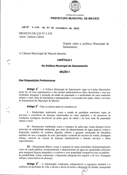 Lei nº 5239 de 07/11/02 - Câmara Municipal de Maceió