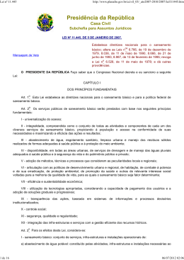 Saneamento B&aacute;sico - Instituto Brasileiro de Direito Urban&iacute;stico