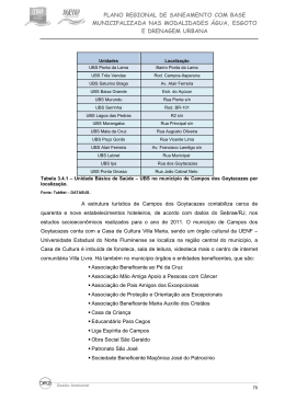 Diagn&oacute;stico Setorial II - C. de Goytacazes