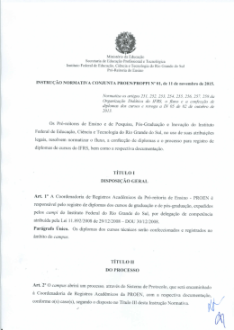 Instrução Normativa PROEN / PROPPI nº 01