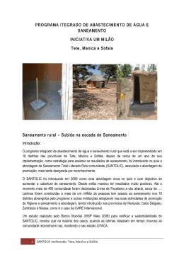 PROGRAMA ITEGRADO DE ABASTECIMENTO DE &Aacute;GUA