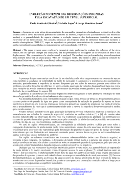 evolu&ccedil;&atilde;o no tempo das deforma&ccedil;&otilde;es induzidas