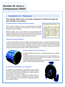 Revestimento em "Polyisoprene"