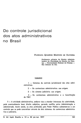 Do controle jurisdicional