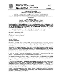 Projeto de Regionaliza&ccedil;&atilde;o da Programa&ccedil;&atilde;o