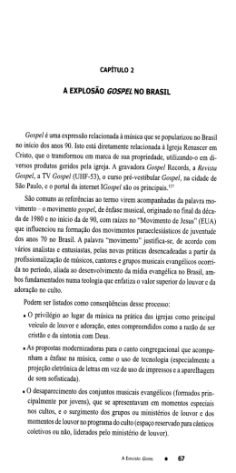 A ExPLos&Atilde;o Gospel. No BRASIL