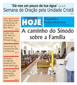 DIOCESE HOJE - maio.indd - Diocese de S&atilde;o Jos&eacute; do Rio Preto