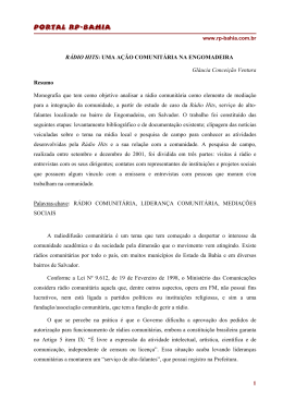 r&aacute;dio hits: uma a&ccedil;&atilde;o comunit&aacute;ria na engomadeira - Portal RP