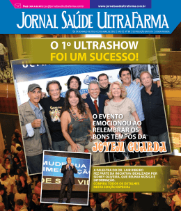 JOVEM GUARDA - Jornal Sa&uacute;de Ultrafarma