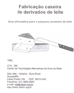 Fabricação caseira :le derivados de leite