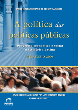 A pol&iacute;tica das pol&iacute;ticas p&uacute;blicas