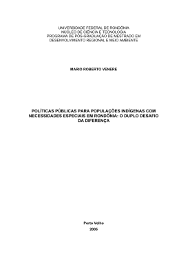 pol&iacute;ticas p&uacute;blicas para popula&ccedil;&otilde;es ind&iacute;genas com