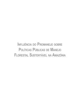 Promanejo - Minist&eacute;rio do Meio Ambiente