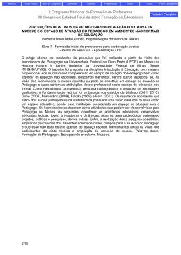 II Congresso Nacional de Formação de Professores XII Congresso