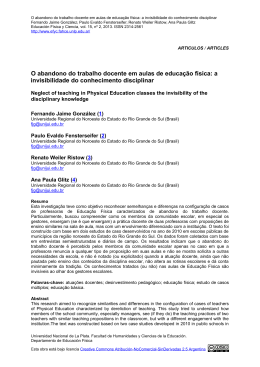 O abandono do trabalho docente em aulas de educação