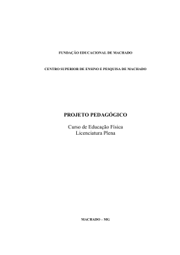 Projeto pedag&oacute;gico