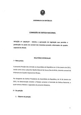 RELATÓRIO INTERcALAR - Assembleia da República