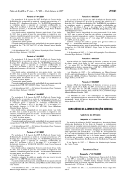 29 823 MINIST&Eacute;RIO DA ADMINISTRA&Ccedil;&Atilde;O INTERNA