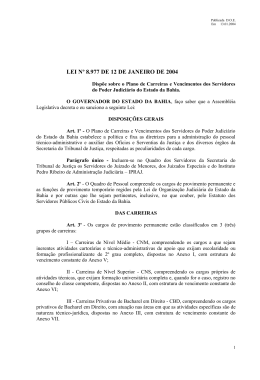 Lei n&ordm; 8977/2004 - Tribunal de Justi&ccedil;a do Estado da Bahia