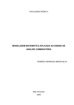 modelagem matemática aplicada ao ensino de