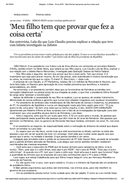 “Meu iilho tem que provar que fez a coisa certa”