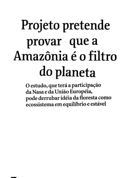 projeto pretende provar que amazonia filtro - md-m09:80