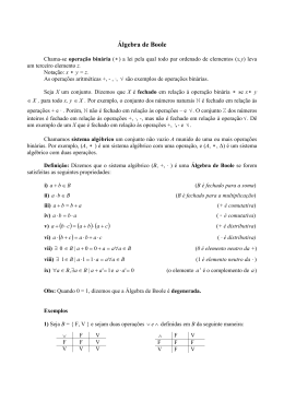 Álgebra de Boole