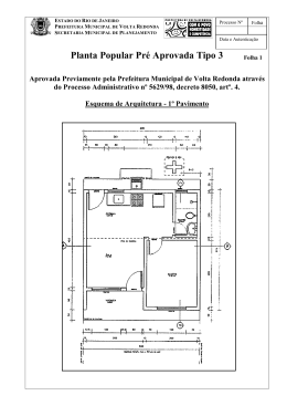 Planta Popular Pr&eacute; Aprovada Tipo 3