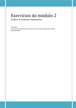 Exerc&iacute;cios do m&oacute;dulo 2