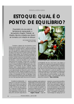 Estoque: Qual &eacute; o ponto de equil&iacute;brio? - ENTREVISTA
