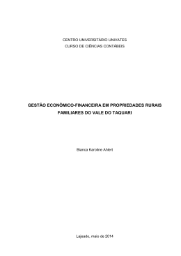 gest&atilde;o econ&ocirc;mico-financeira em propriedades rurais familiares do