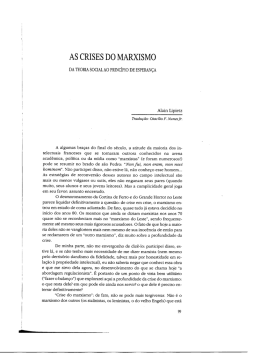 AS CRISES DO MARXISMO