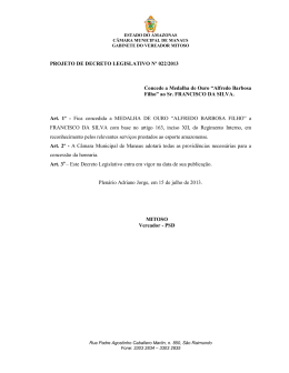 22/13 - C&acirc;mara Municipal de Manaus