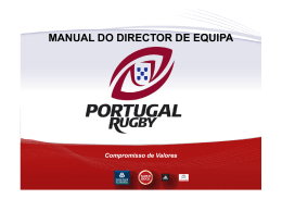 manual do director de equipa - Federação Portuguesa de Rugby