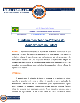 Fundamentos Te&oacute;rico-Pr&aacute;ticos do Aquecimento no