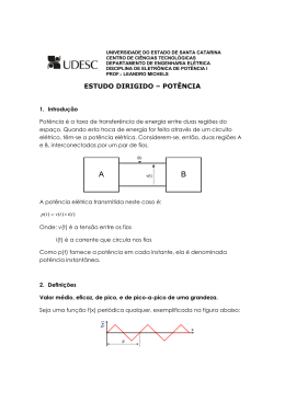 ESTUDO DIRIGIDO &ndash; POT&Ecirc;NCIA