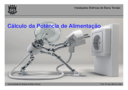 aula 8 - c&aacute;lculo da pot&ecirc;ncia de alimenta&ccedil;&atilde;o