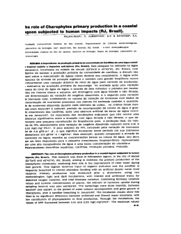 he role of Oharophytes primary production in a coastal igoon