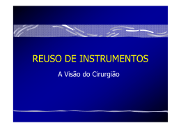 REUSO DE INSTRUMENTOS - SOBRACIL-RJ