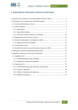 Volume V &ndash; Ap&ecirc;ndices e Anexos