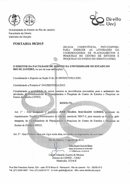 PORTARIA 08/2015 DELEGA cOMPET&Ecirc;NcIA, PR&Oacute;