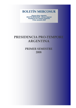 presidencia pro-tempore argentina