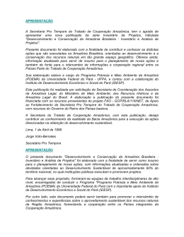 APRESENTA&Ccedil;&Atilde;O A Secretaria Pro Tempore do Tratado de