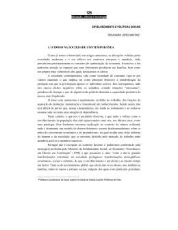 envelhecimento e pol&iacute;ticas sociais
