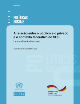 POLÍTICAS SOCIAIS