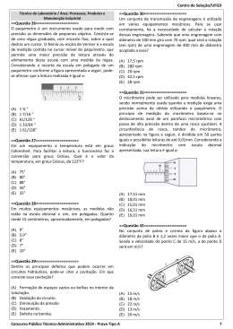 Processos, Produtos e Manutenção Industrial - Tipo A