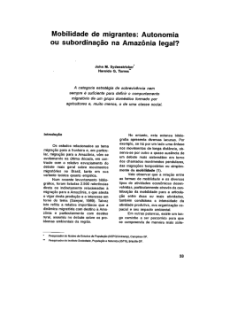 Mobilidade de migrantes: Autonomia